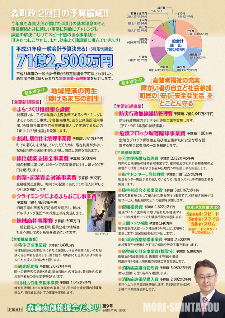 後援会だより第９号A